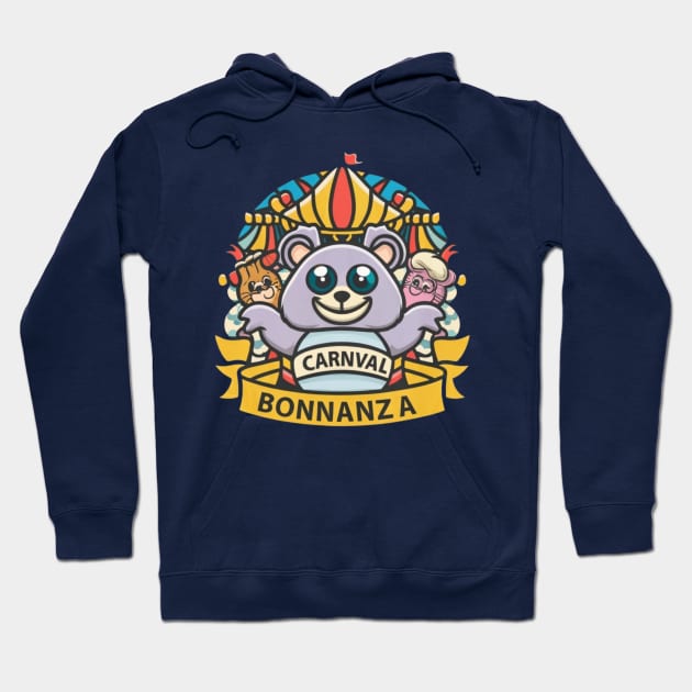 Critter Carnival Bonanza Hoodie by designe stor 